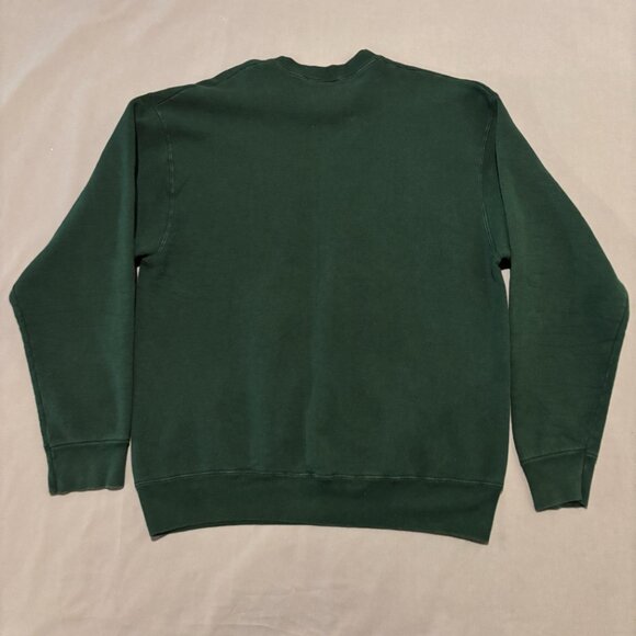 Vintage 90s Sweatshirt Sweater Green XL Crewneck Pullover Falls Outdoor Casual - Picture 6 of 6